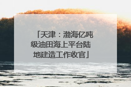 天津：渤海亿吨级油田海上平台陆地建造工作收官